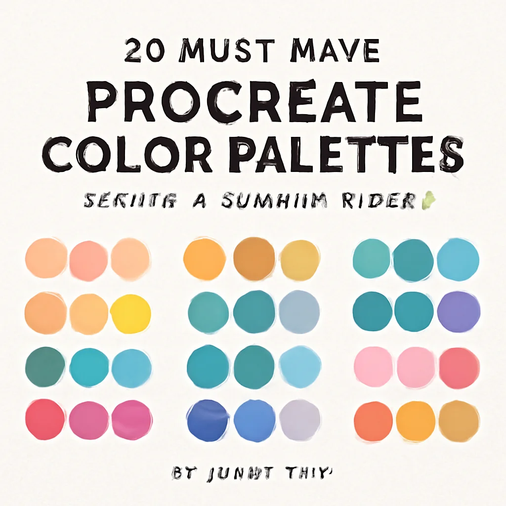 20 must have procreate color palettes by jennythip for sprin 1137