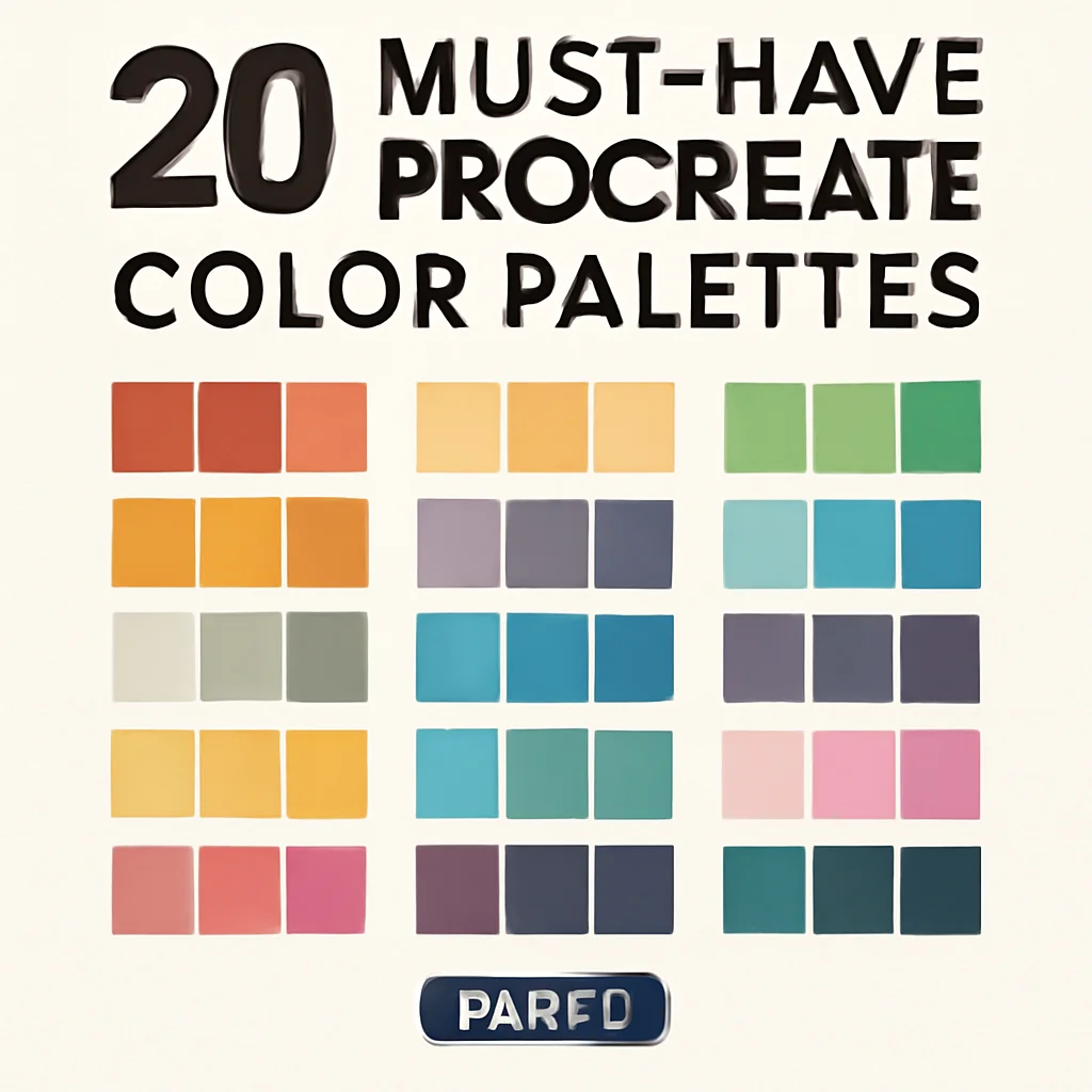 20 Must-Have Procreate Color Palettes by poddesign24 (Part 3) 🎨