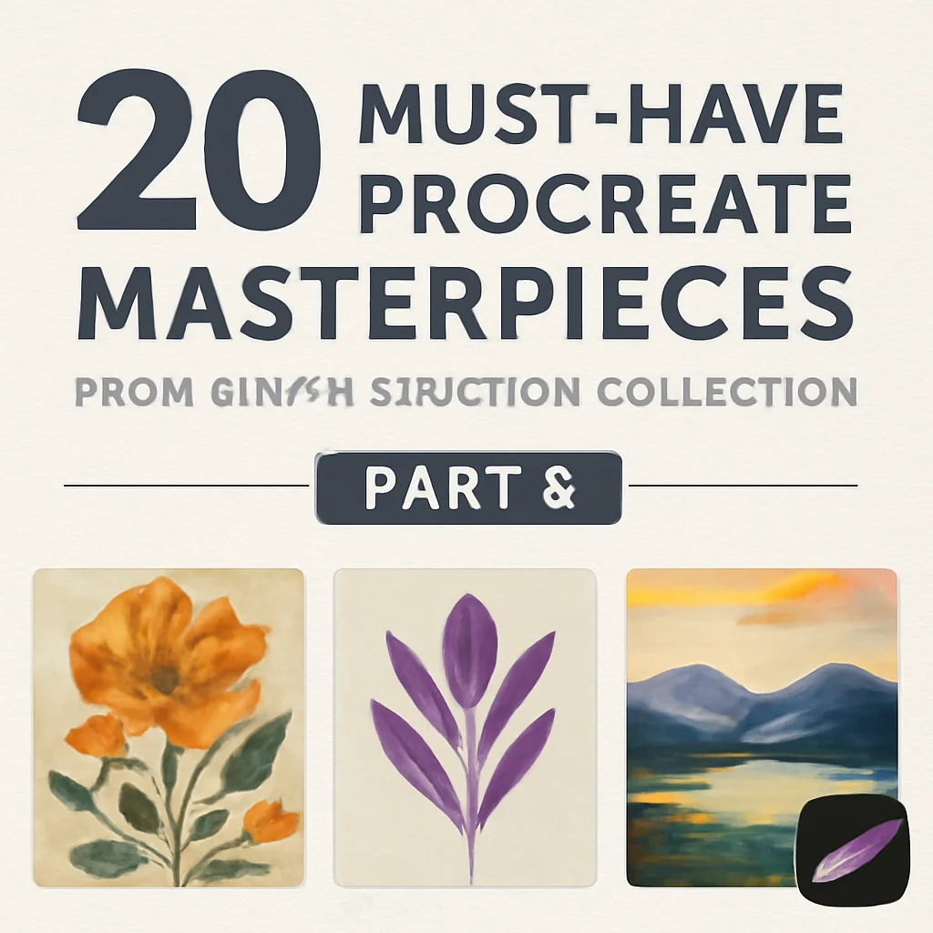 20 Must-Have Procreate Masterpieces from MiniTrezoDesign Collection Part 6 🎨✨