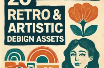 20 must have retro artistic design assets by charlesperraul 875