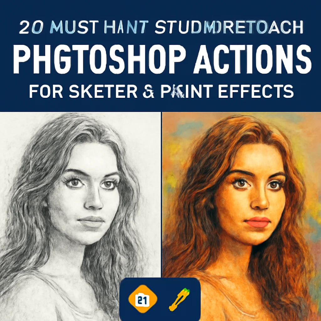 Transform Your Photos: 20 StudioRetouch Photoshop Actions for Stunning Art
