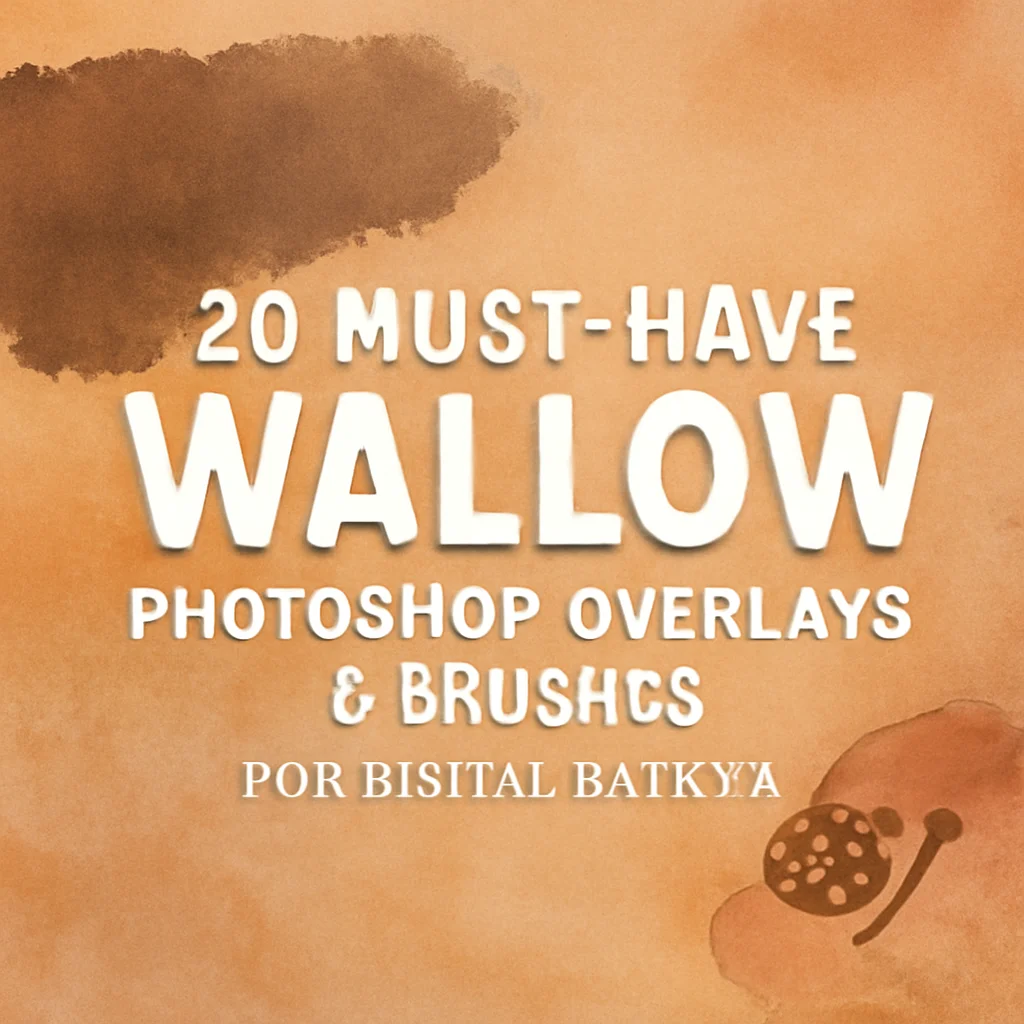 20 Must-Have Walllow Photoshop Overlays & Brushes for Digital Artists 🎨✨