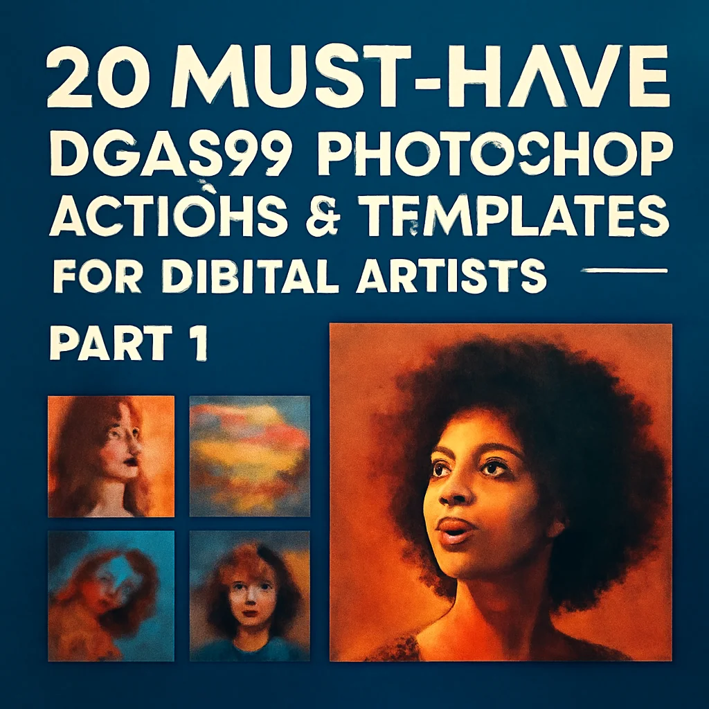 20 Must-Have dgas99 Photoshop Actions & Templates for Digital Artists (Part 1)