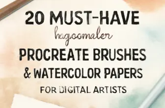 20 must have heyiamalice procreate brushes watercolor paper 1078