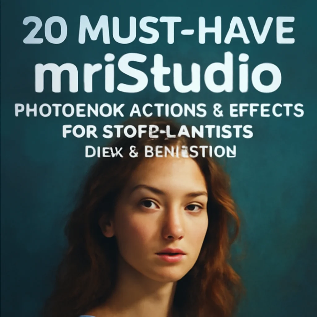 20 Must-Have mristudio Photoshop Actions & Effects for Digital Artists (Part 6 Collection)