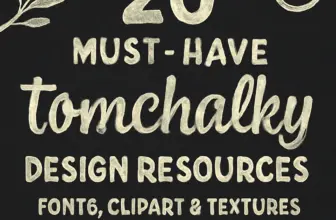 20 must have tomchalky design resources fonts clipart textu 1615