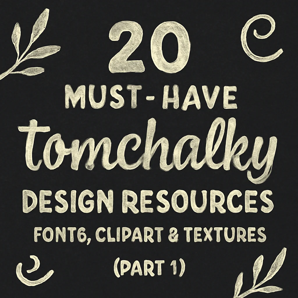 20 must have tomchalky design resources fonts clipart textu 1615