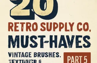 20 retrosupply co must haves vintage brushes textures desig 1428