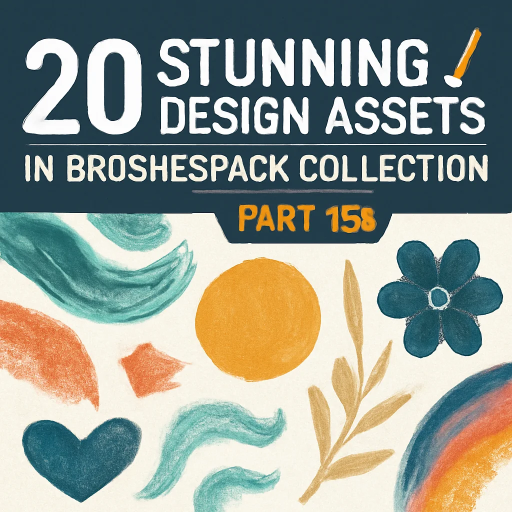 20 Stunning Design Assets in Brushespack Collection Part 123 🎨✨