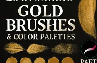 20 stunning gold brushes color palettes for procreate part 1406
