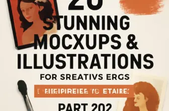 20 stunning mockups illustrations for creative pros brushes 728