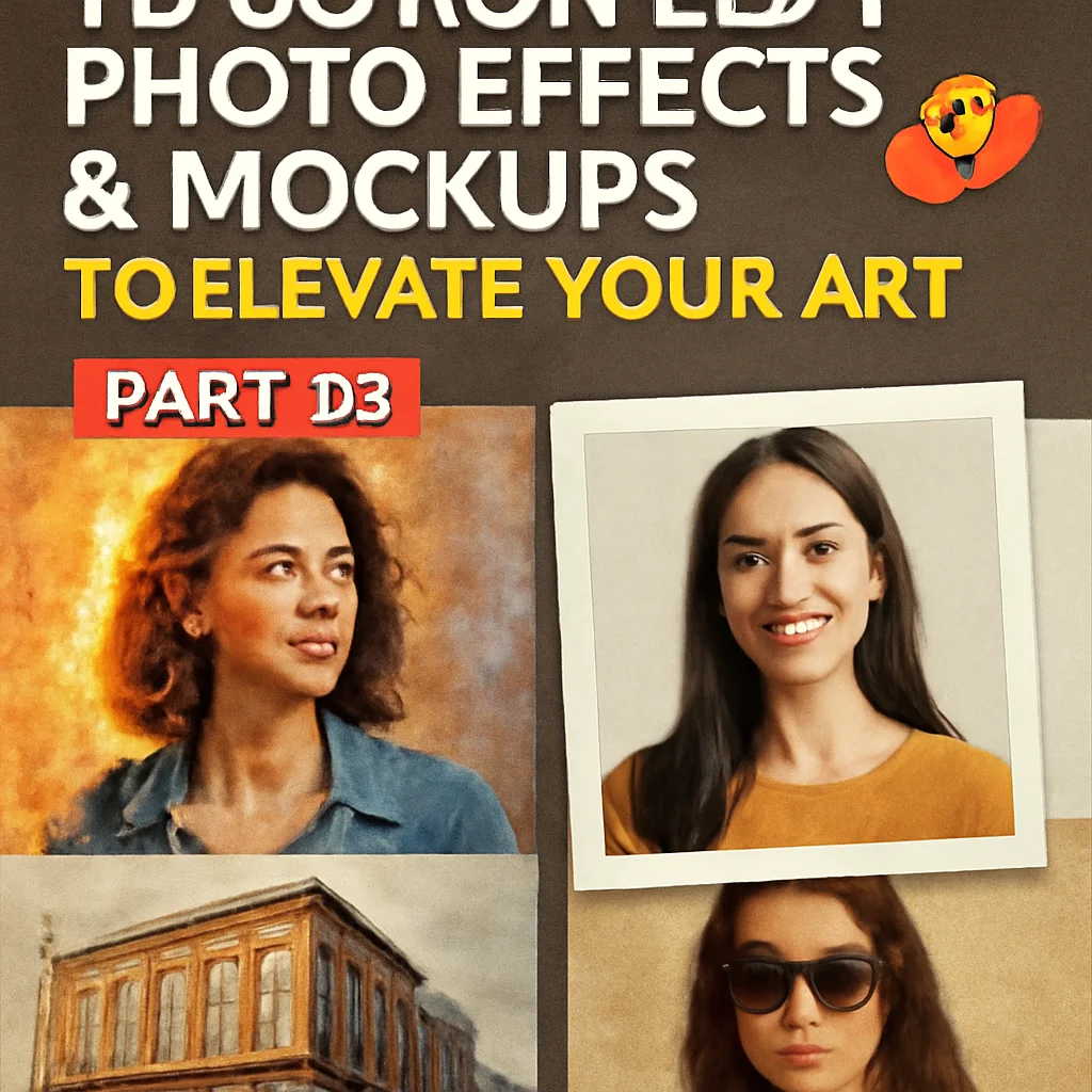 Level Up Your Design Game: 20 Must-Have Photo & Text Effects from the Brushespack Collection Part 24 🚀