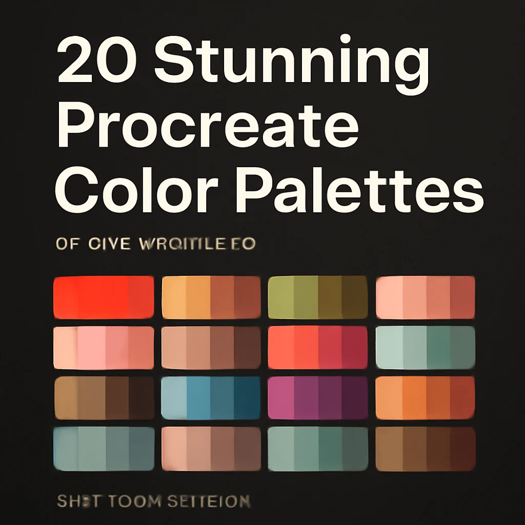 20 Stunning Procreate Color Palettes by digitalartsupply0 (Part 6 Collection)