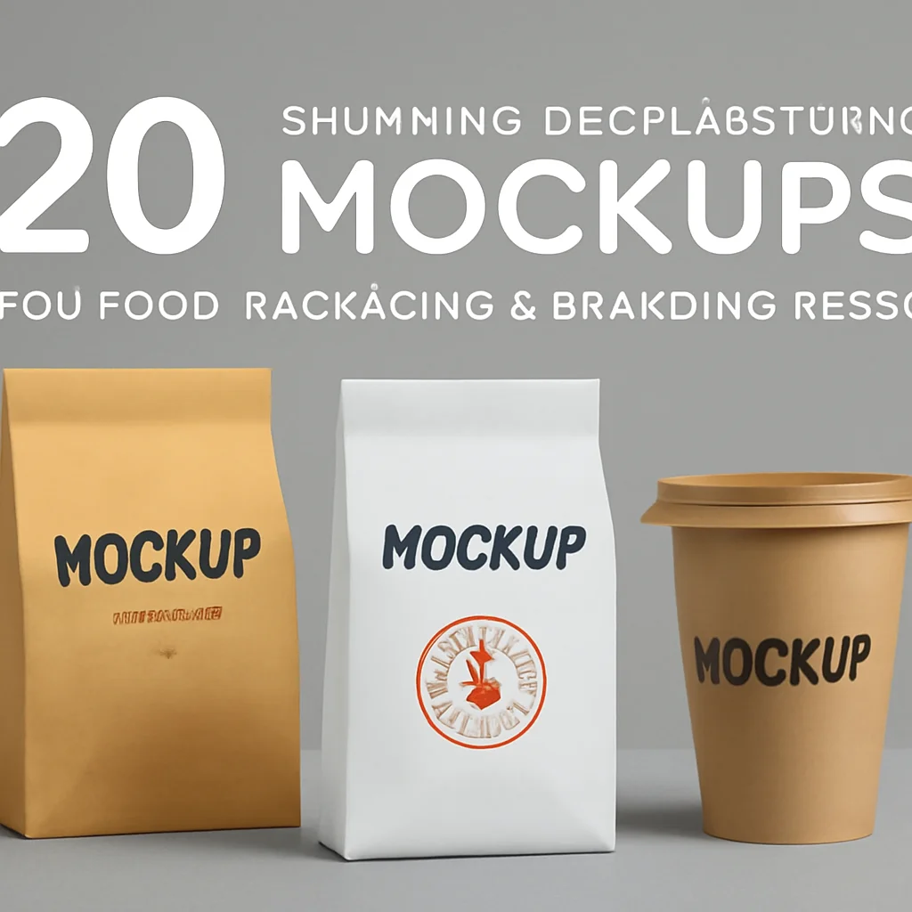 20 Stunning deeplabstudio Mockups for Food, Packaging & Branding Design