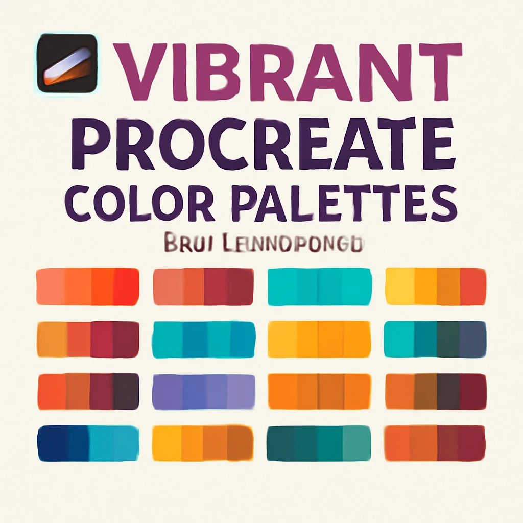 20 Vibrant Procreate Color Palettes by digitalartsupply0 (Part 7 Collection)