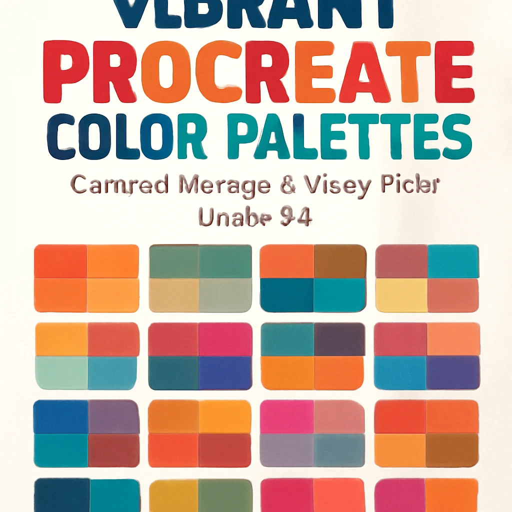 20 Vibrant Procreate Color Palettes by jennythip: Cartoon Vintage to Vibey Picks (Part 12)