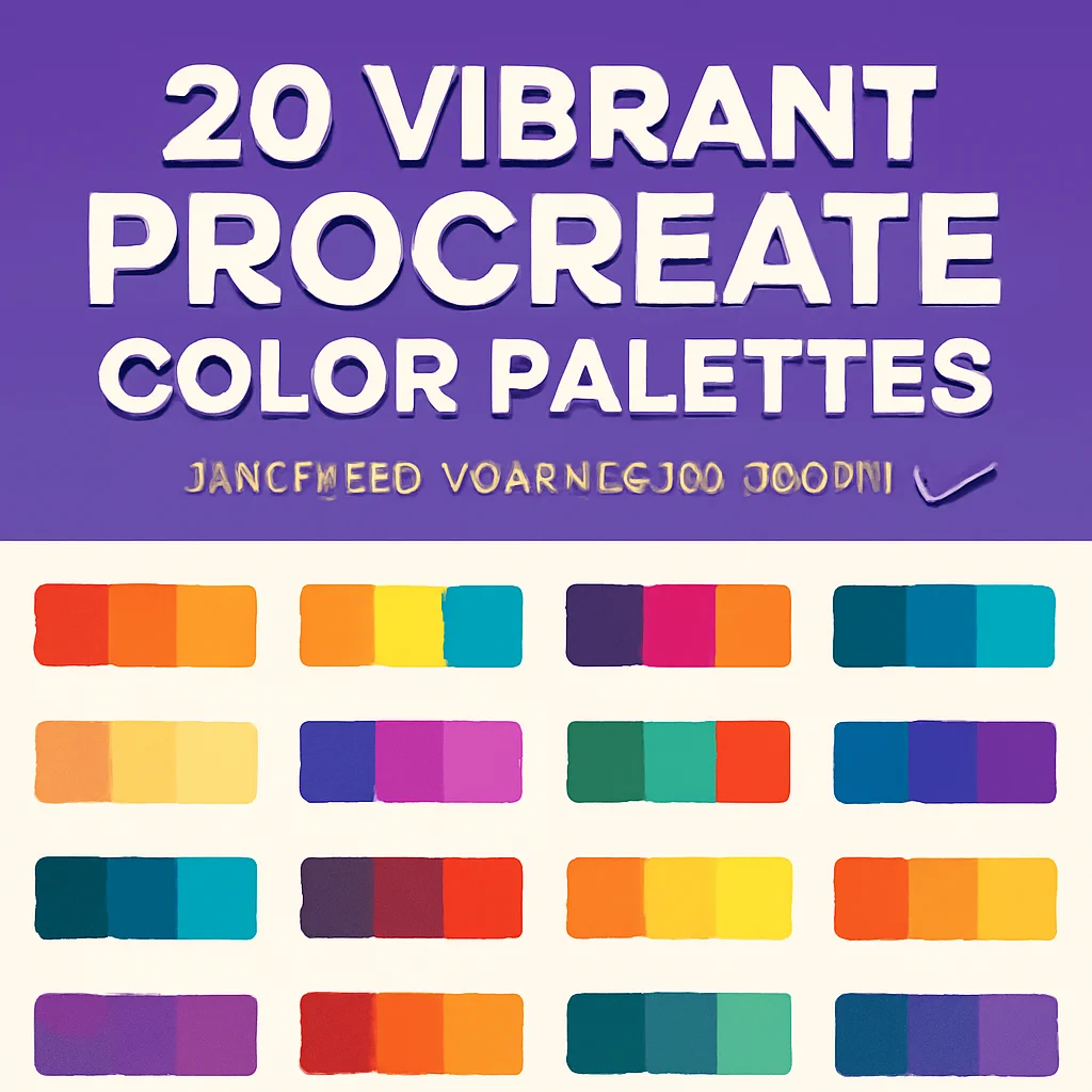 20 Vibrant Procreate Color Palettes: jennythip Collection Part 11 🎨✨