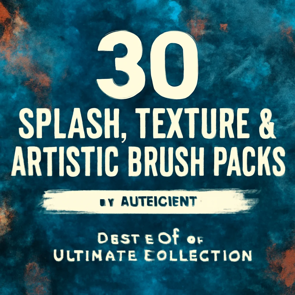 30 Splash, Texture & Artistic Brush Packs by ARTISTMF – Part 4 of the Ultimate Collection