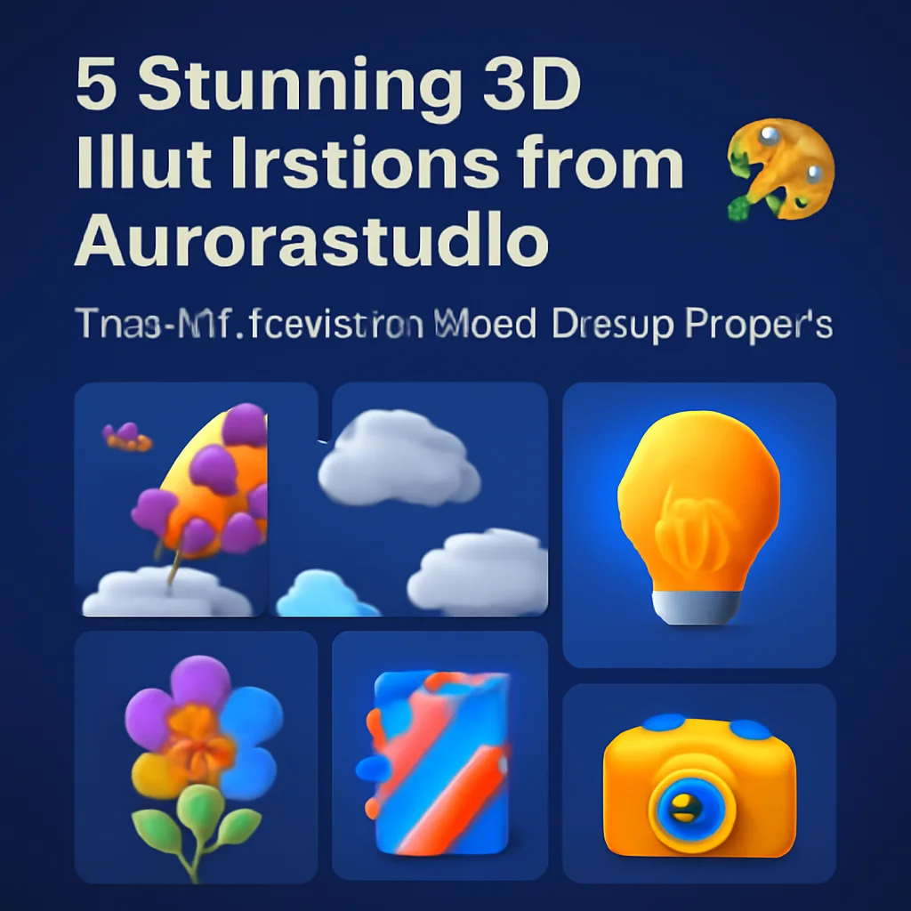 5 Stunning 3D Illustrations from Aurorastudio That Will Transform Your Design Projects 🎨✨ 1 5 stunning 3d illustrations from aurorastudio that will tran 45