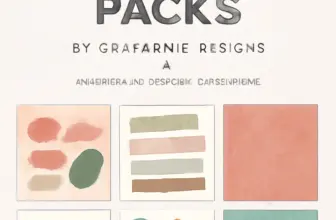 6 must have digital art packs by okayannie designs procreate 1334