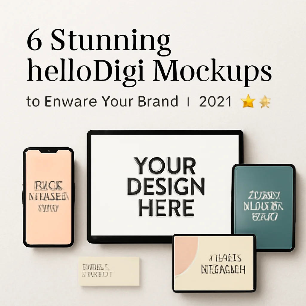 6 Stunning helloDigi Mockups to Elevate Your Brand in 2024 🎨✨