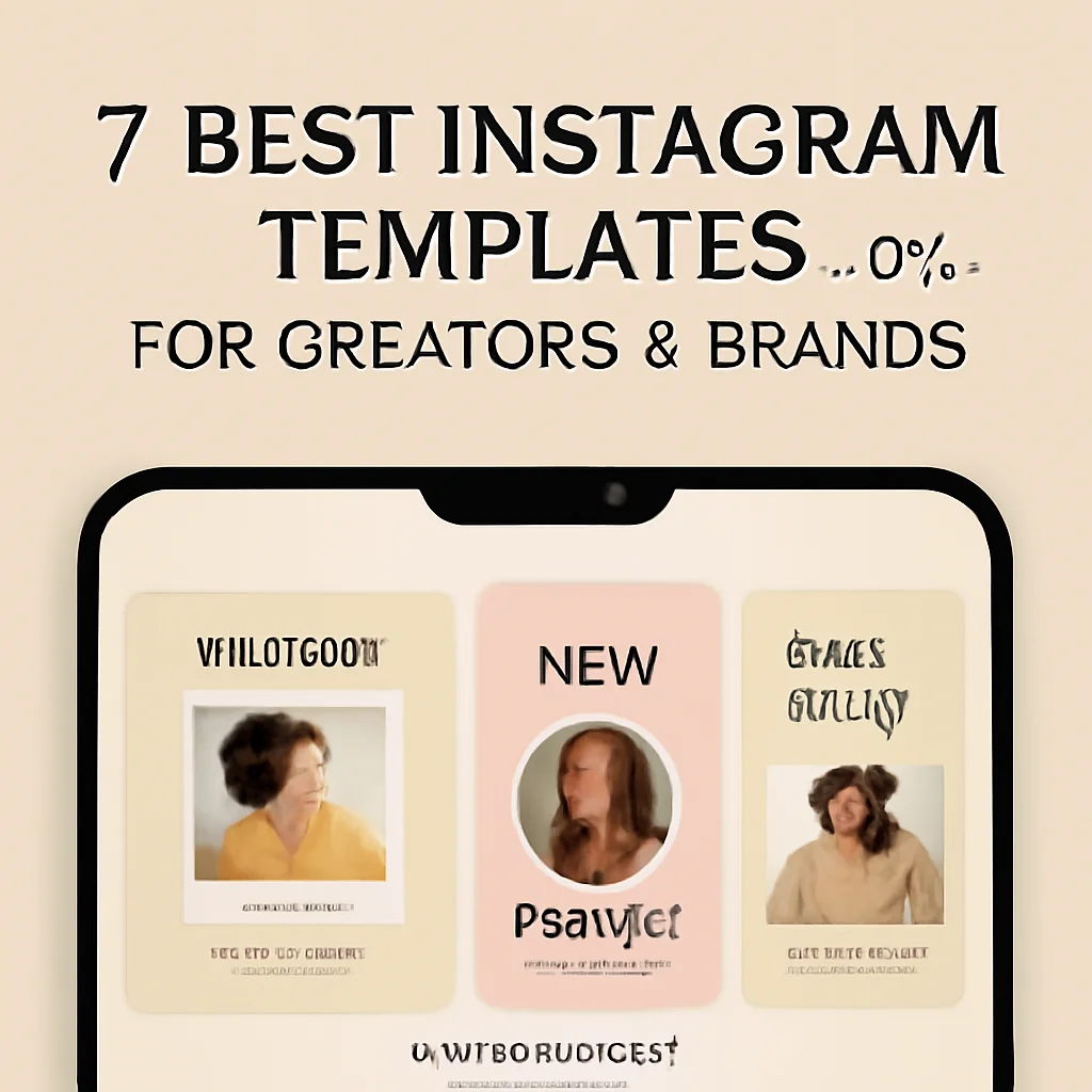 7 Best Instagram Templates for Creators & Brands by Creatchees 🎨✨