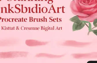 7 stunning pinkstudioart procreate brush sets for floral cr 279