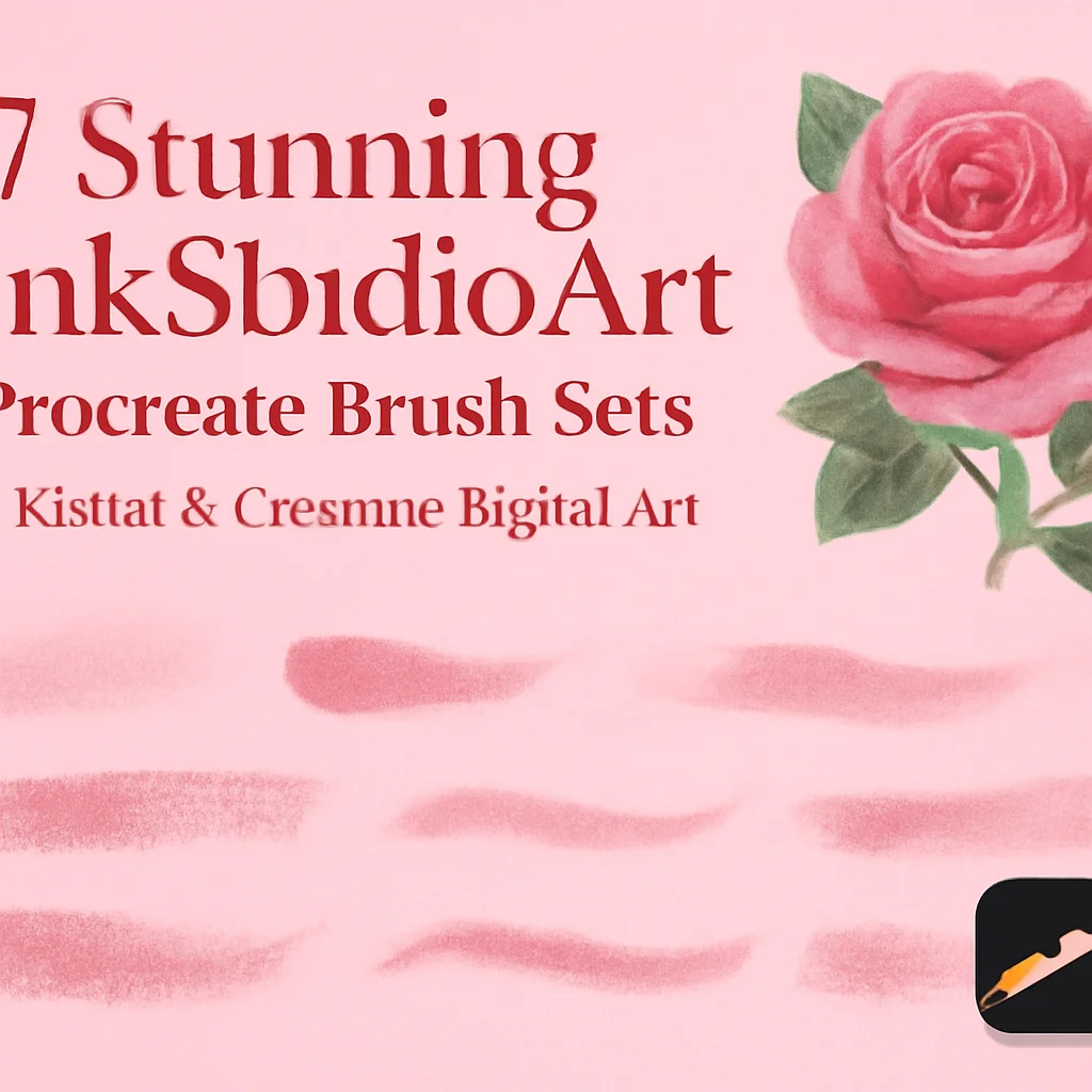 7 Stunning PinkStudioArt Procreate Brush Sets for Floral & Creative Digital Art