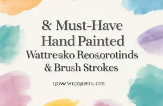 8 must have hand painted watercolor backgrounds brush strok 955
