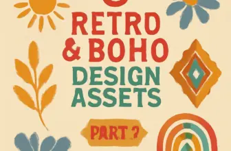 8 retro boho design assets by hipixel part 2 of the ultimat 167