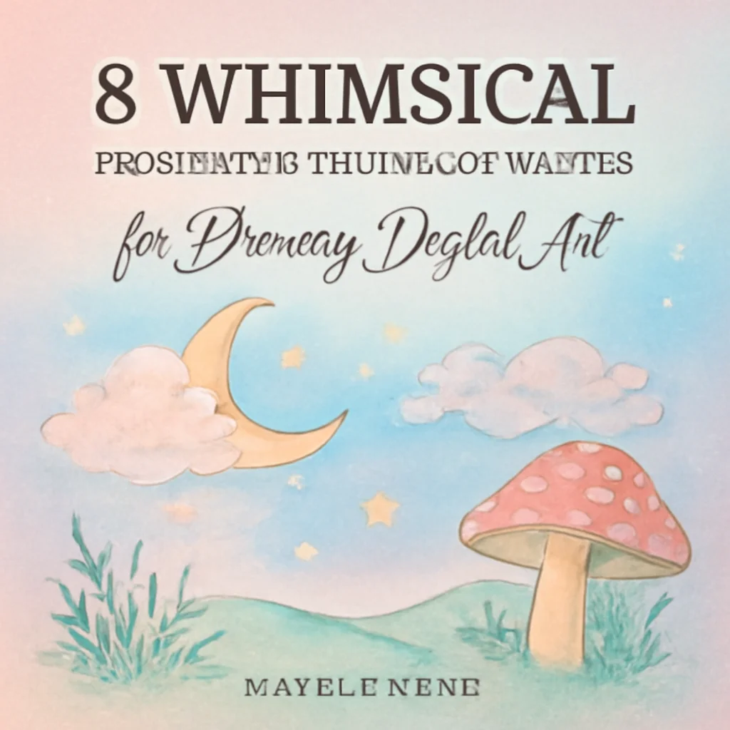 8 Whimsical Procreate & Photoshop Brushes by madeleineink for Dreamy Digital Art ✨🎨