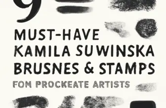 9 must have kamila suwinska brushes stamps for procreate ar 185