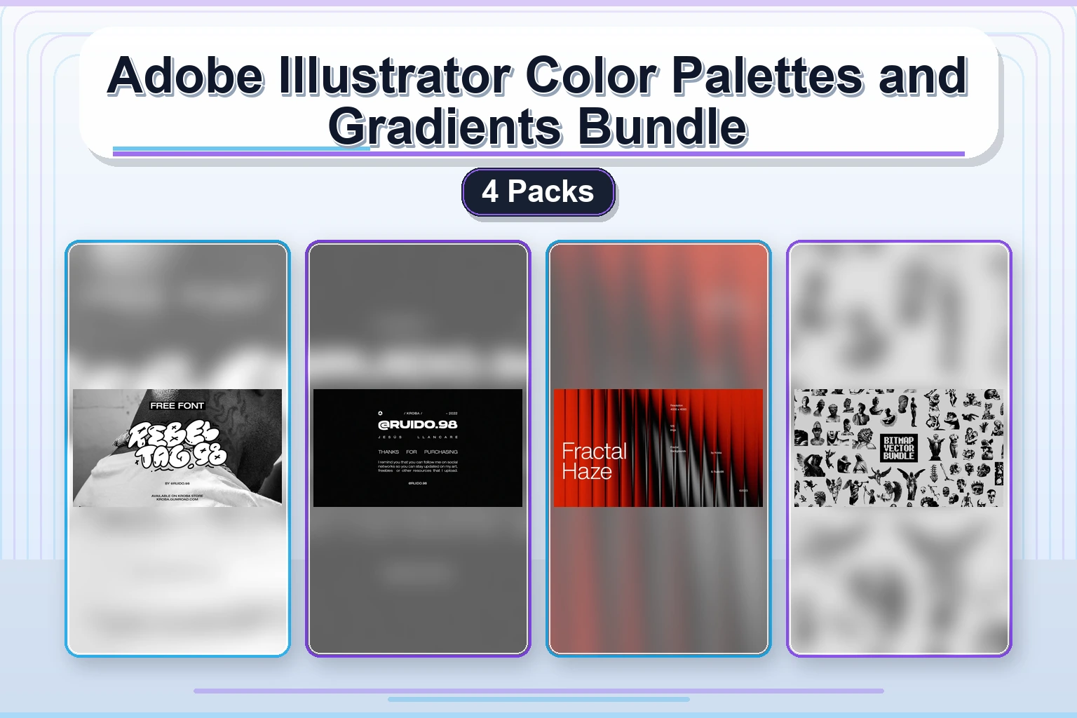 adobe illustrator color palettes and gradients bundle 4 pa collage 9500651f 1779183478