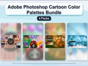 adobe photoshop cartoon color palettes bundle 4 packs collage 9989278a 1779182872
