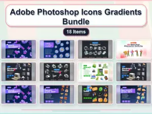 adobe photoshop icons gradients bundle 18 items collage d84c9002 1779180641