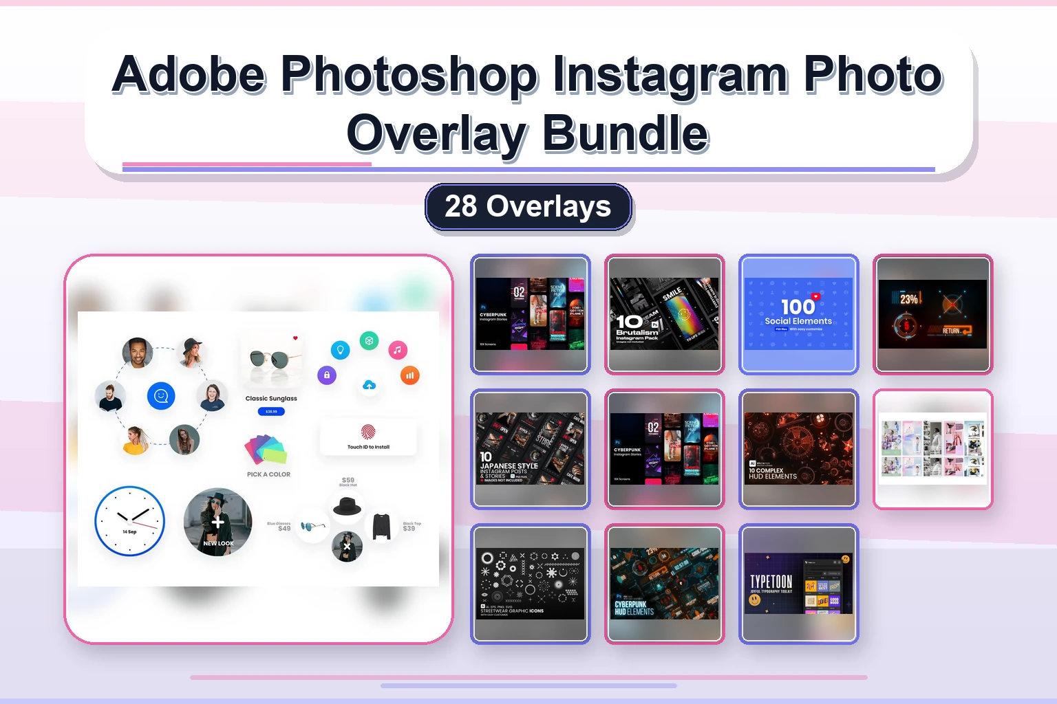 adobe photoshop instagram photo overlay bundle 28 overlays collage 3129d8a3 1779181552