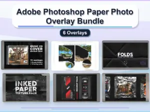 adobe photoshop paper photo overlay bundle 6 overlays collage 122ab597 1779182333