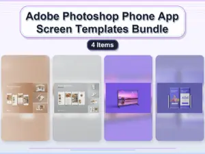 adobe photoshop phone app screen templates bundle 4 items collage 3687bf7b 1779181078