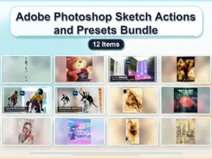 adobe photoshop sketch actions and presets bundle 12 items collage eefe7826 1779183255
