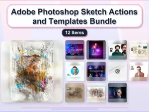 adobe photoshop sketch actions and templates bundle 12 ite collage 1b54c27e 1779183285