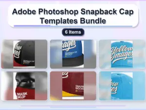 adobe photoshop snapback cap templates bundle 6 items collage 4cd76f00 1779182181