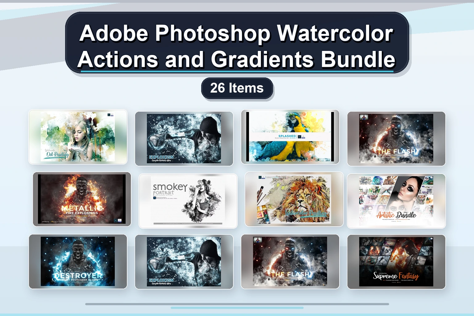 adobe photoshop watercolor actions and gradients bundle 26 collage 2240d0e1 1779182011