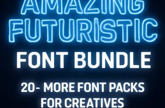 amazing futuristic font bundle 20 more font packs for creat 684