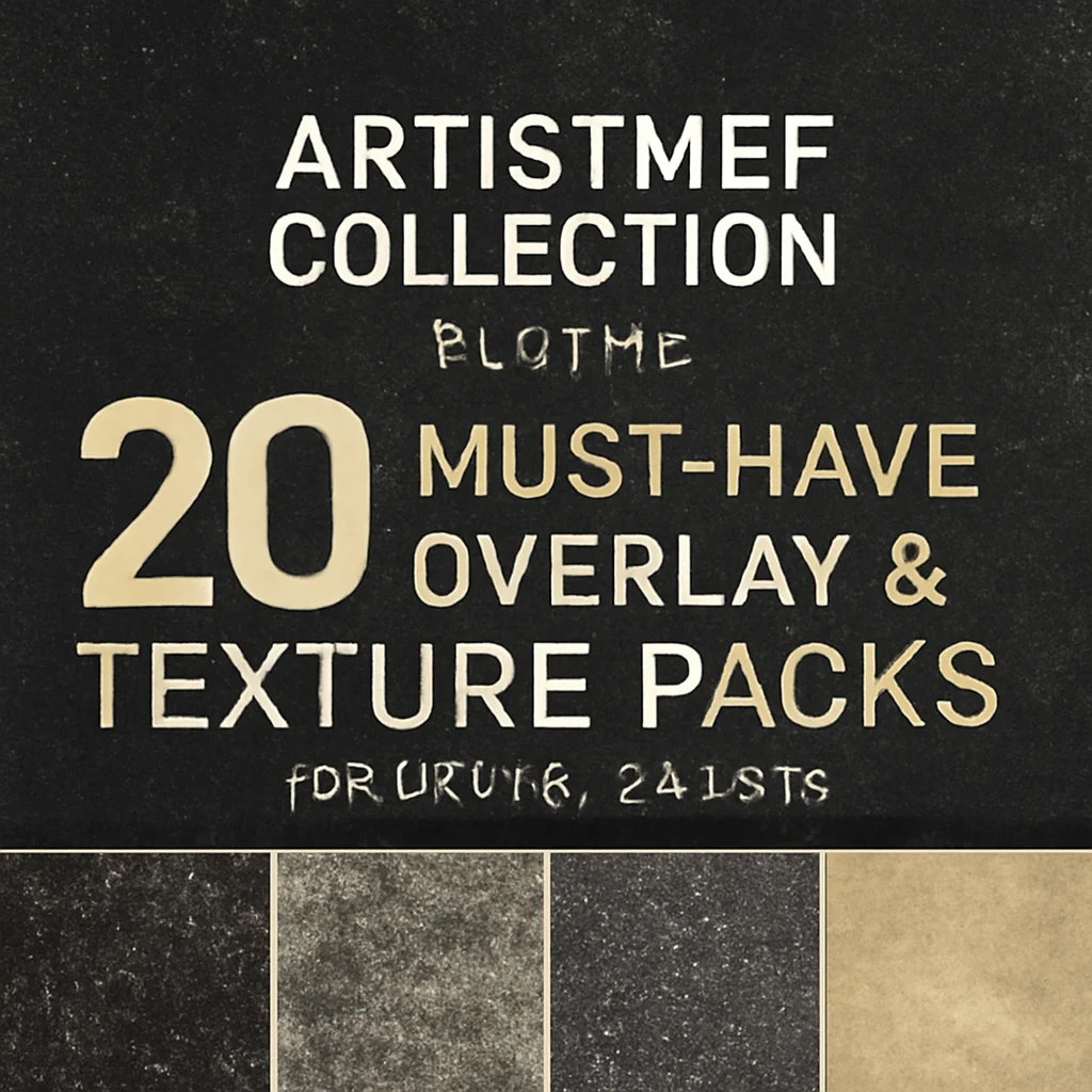 ArtistMef Collection Part 10: 20 Must-Have Overlay & Texture Packs for Digital Artists