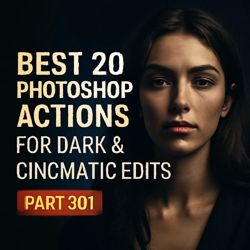 20 Stunning Photoshop Actions for Dreamy & Cinematic Edits (Brushespack Collection Part 304)