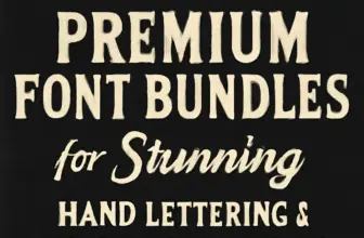 best 20 premium font bundles for stunning hand lettering ty 681