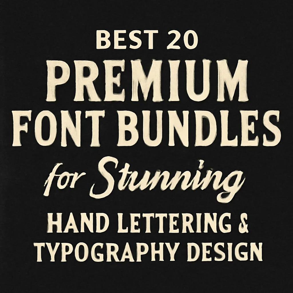 Best 20 Premium Font Bundles for Stunning Hand Lettering & Typography Design 1 best 20 premium font bundles for stunning hand lettering ty 681