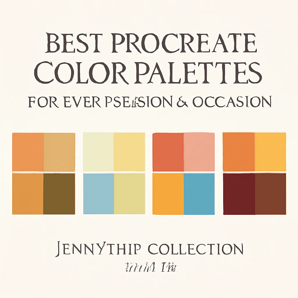 Best Procreate Color Palettes for Every Season & Occasion | Jennythip Collection Part 10