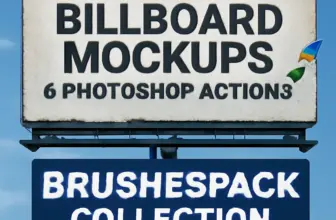 billboard mockups photoshop actions brushespack collection 785