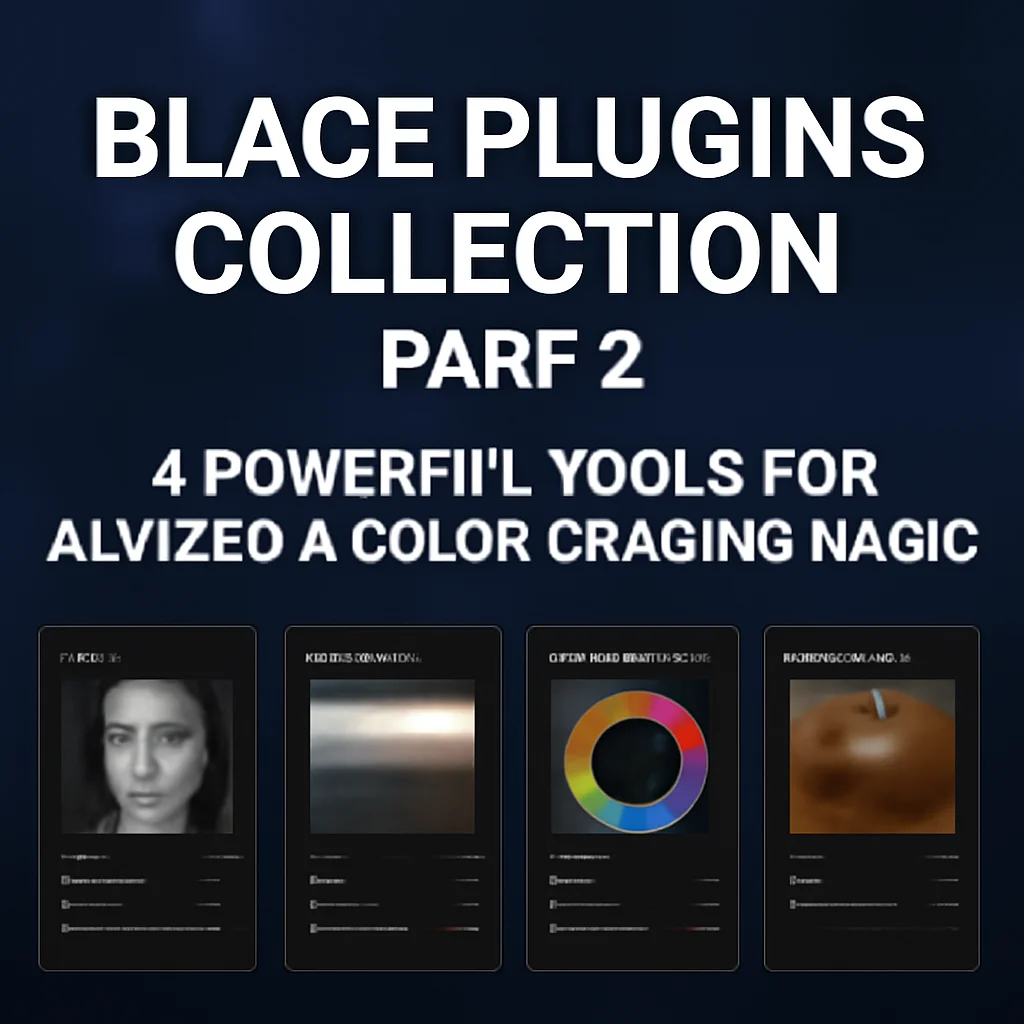 Blace Plugins Collection Part 2: 4 Powerful Tools for AI Video & Color Grading Magic